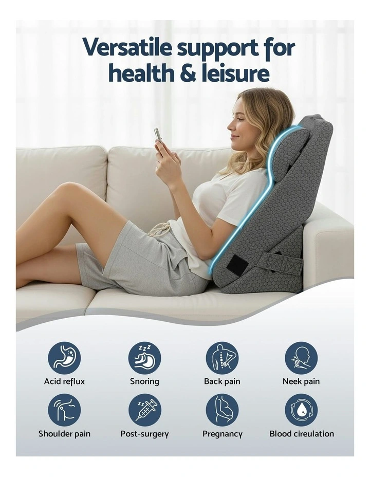 Adjustable Wedge Pillow in Grey image 7