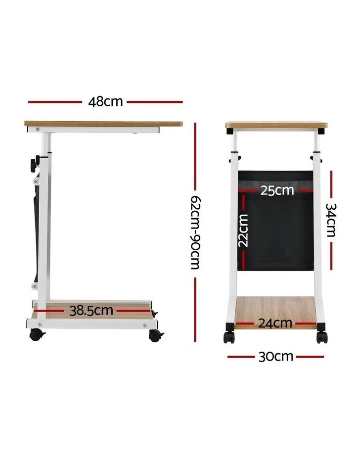 Adjustable Laptop Desk 48cm in Oak image 4