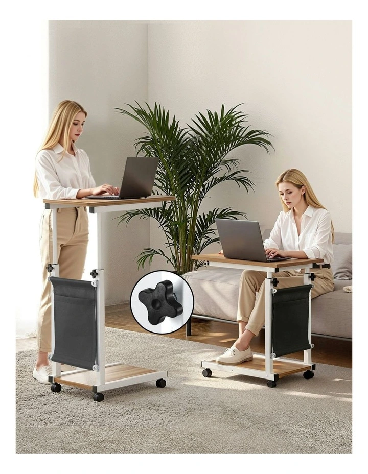 Adjustable Laptop Desk 48cm in Oak image 6