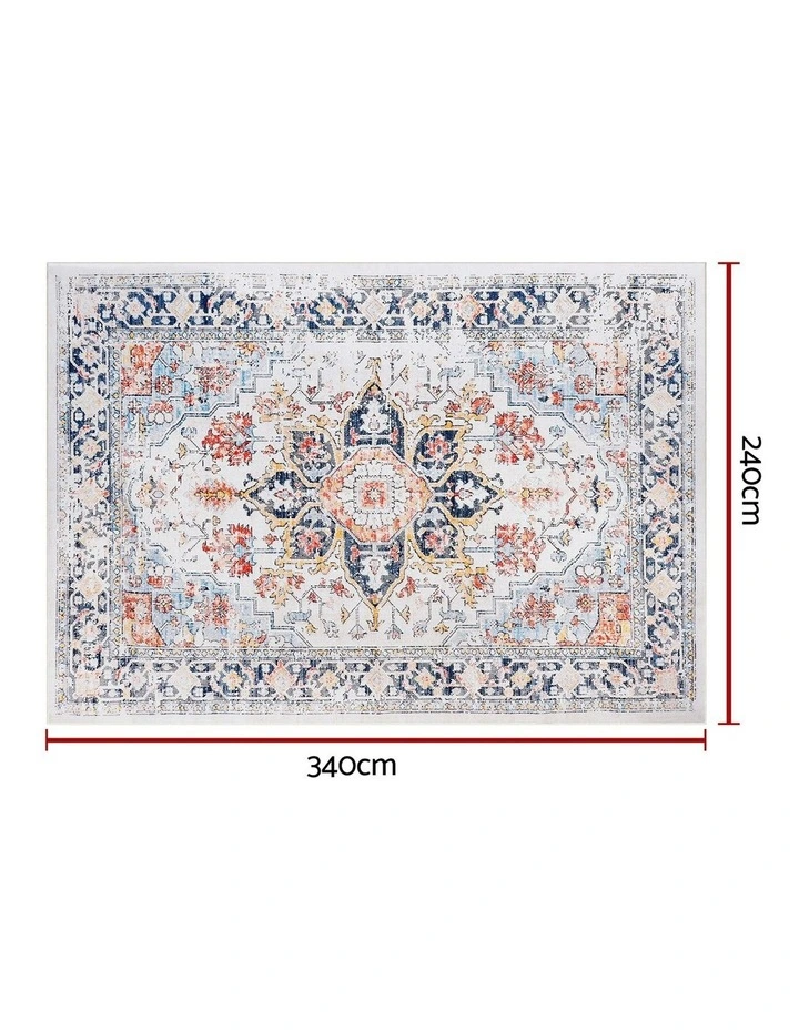 Floor Rug Large Washable Carpet 240x340cm in Multi image 4