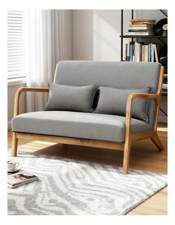 2 Seater Armchair in Grey image 3