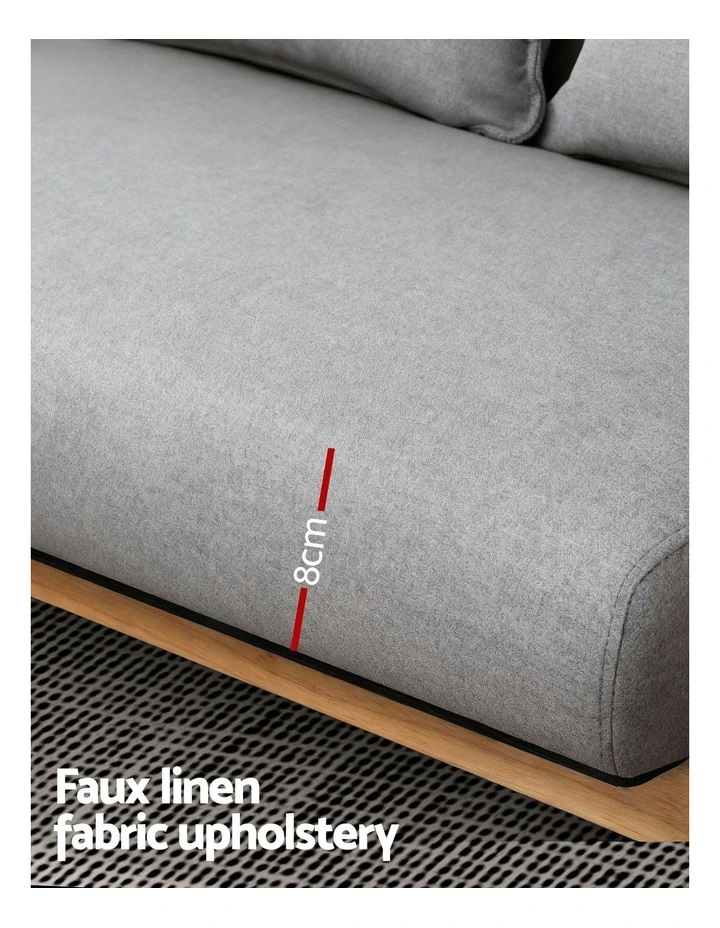 2 Seater Armchair in Grey image 5