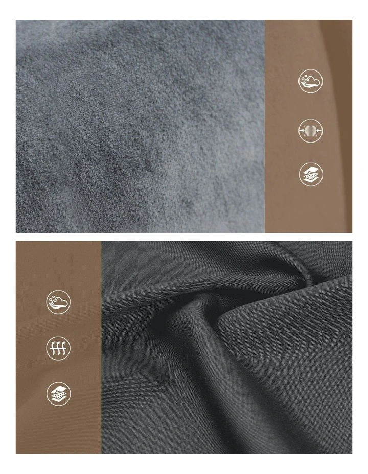 Queen Bed Frame in Grey Velvet image 7