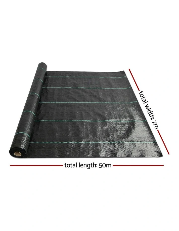 Weed Control Mat 2x50m in Black image 4