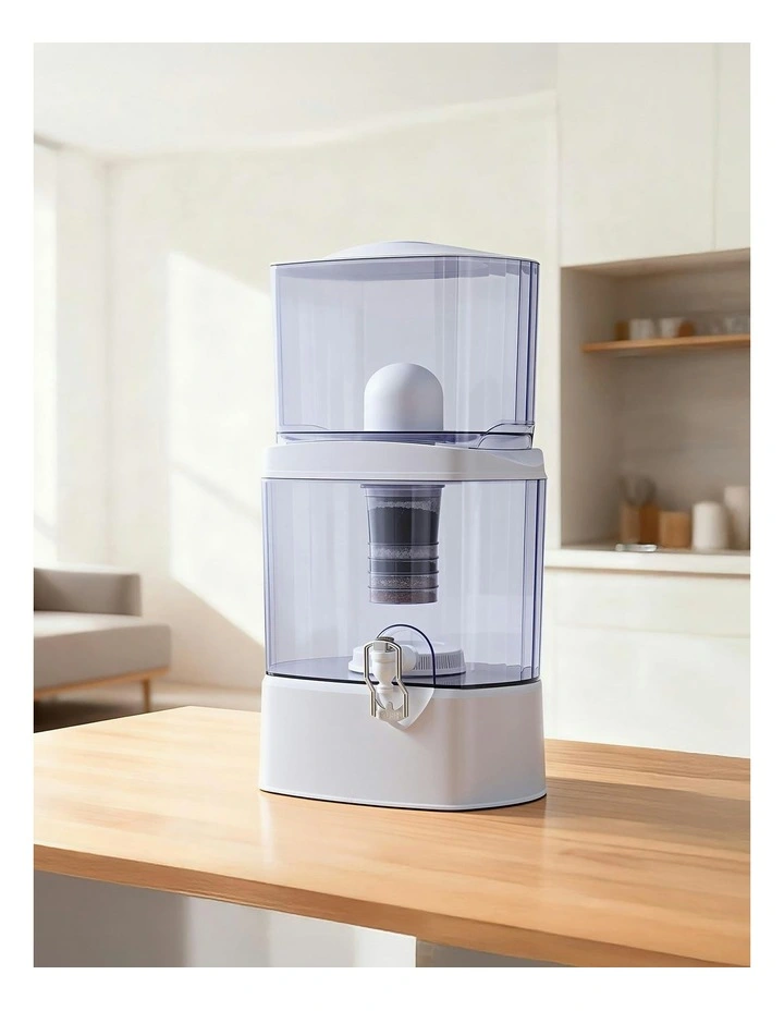 Benchtop Water Filter 24L Gravity Multi-Stage BPA-Free in White image 3
