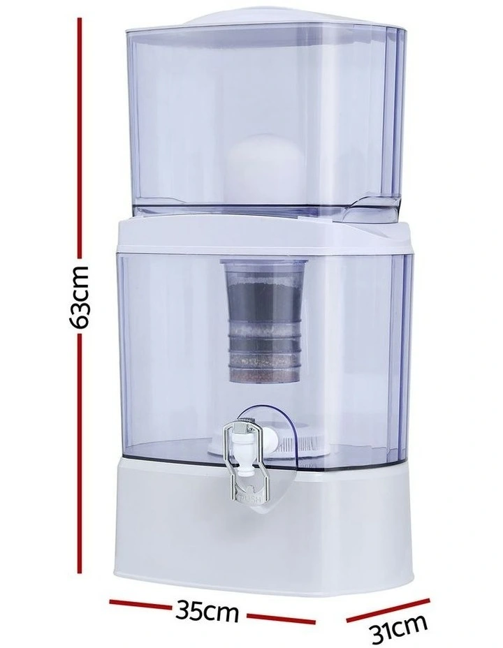 Benchtop Water Filter 24L Gravity Multi-Stage BPA-Free in White image 4