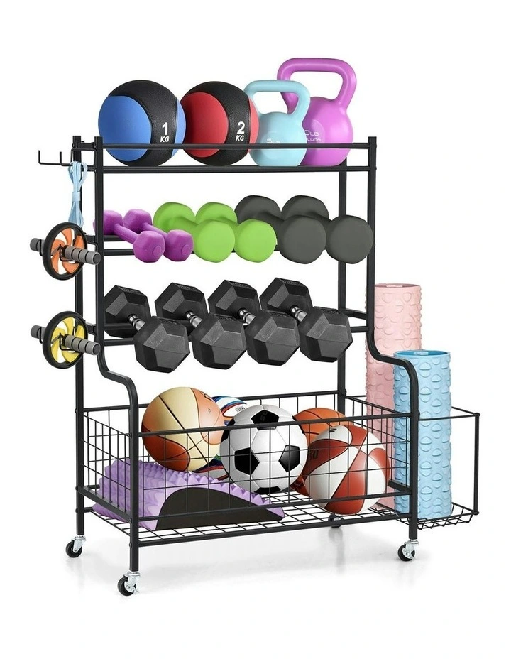 Dumbbell Rack Weight Rack for Dumbbells Home Gym Storage in Black image 1
