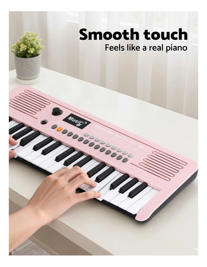 37-Key Digital Piano Keyboard for Beginners Electronic Keyboard Piano Gift in Pink image 6