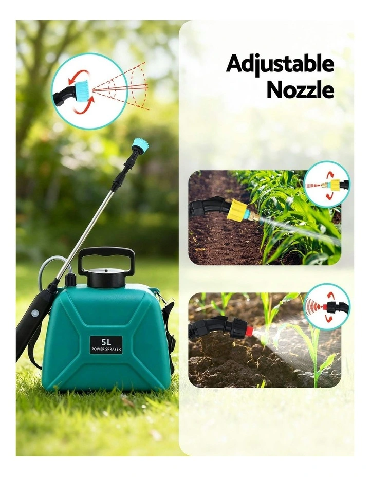 Weed Sprayer Garden Sprayer Usb Charging Electric Shoulder Sprayer 5L image 6