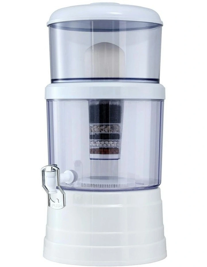 Benchtop Water Filter 16L Gravity Multi-Stage BPA-Free in White image 1