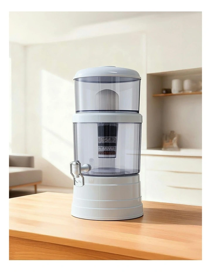 Benchtop Water Filter 16L Gravity Multi-Stage BPA-Free in White image 3