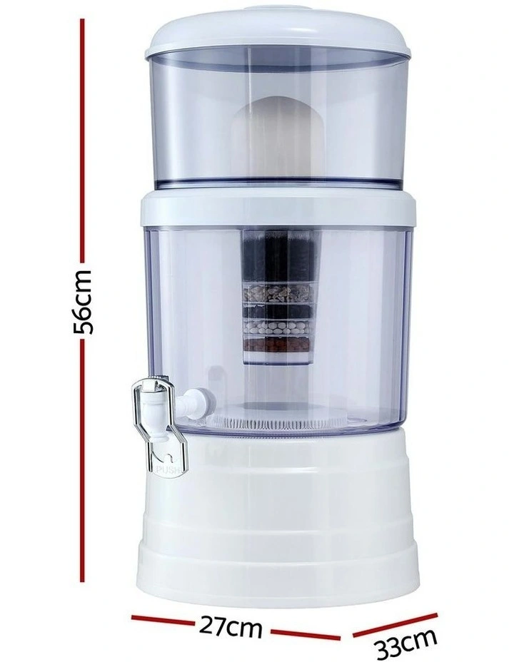 Benchtop Water Filter 16L Gravity Multi-Stage BPA-Free in White image 4
