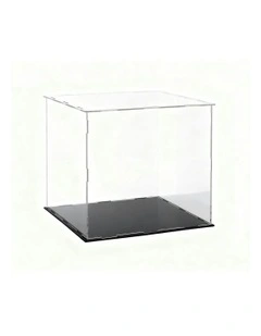 Acrylic Display Case Dustproof Protection Box For Car Toys 30cm in Clear