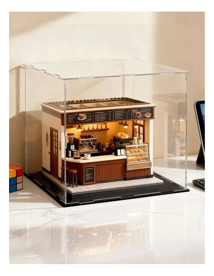 Acrylic Display Case Dustproof Protection Box For Car Toys 30cm in Clear image 3