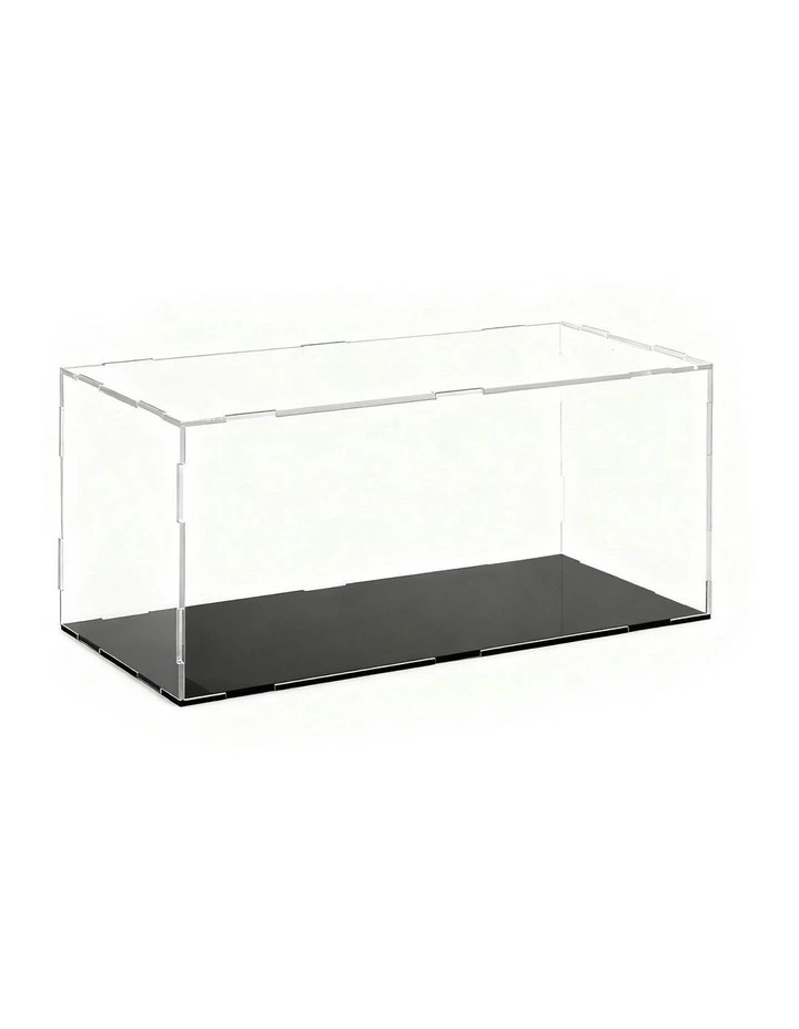 Acrylic Display Case Dustproof Protection Box For Car Toys 15cm in Clear image 1