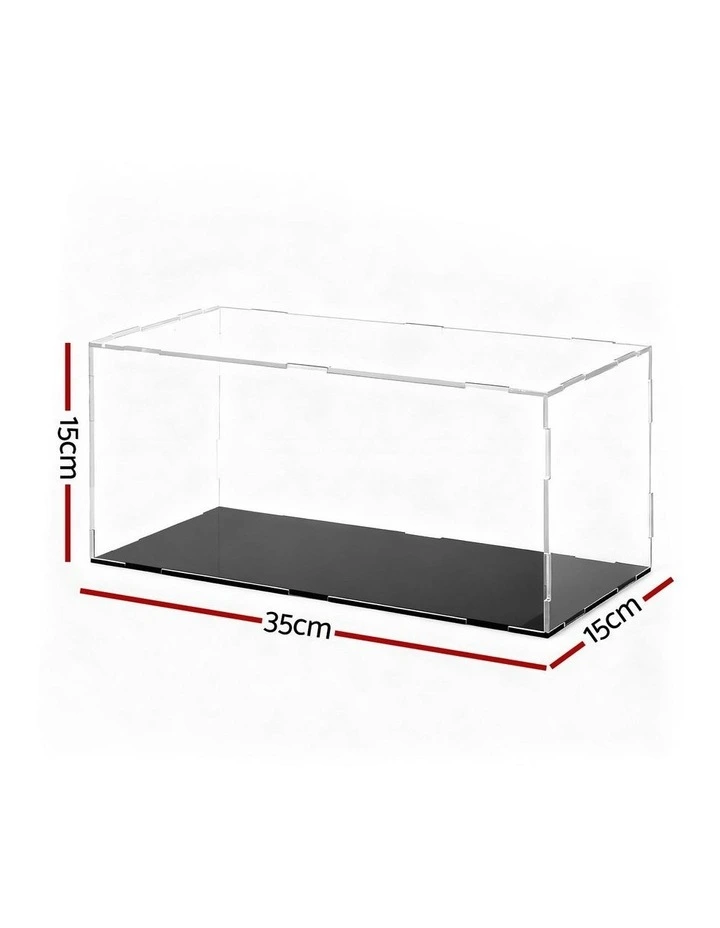 Acrylic Display Case Dustproof Protection Box For Car Toys 15cm in Clear image 4
