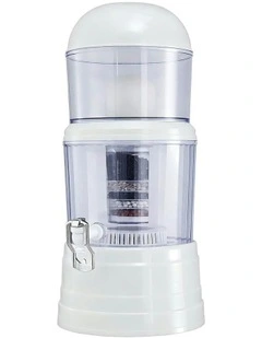 Benchtop Water Filter 14L Gravity Multi-Stage in White