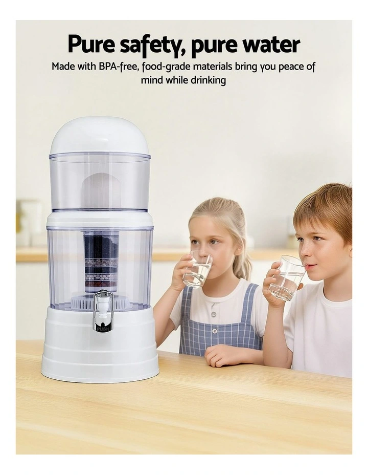 Benchtop Water Filter 14L Gravity Multi-Stage in White image 7