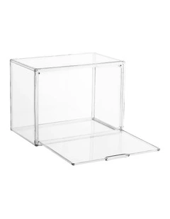 Display Case Dustproof Protection Box For Toys 27cm in Clear