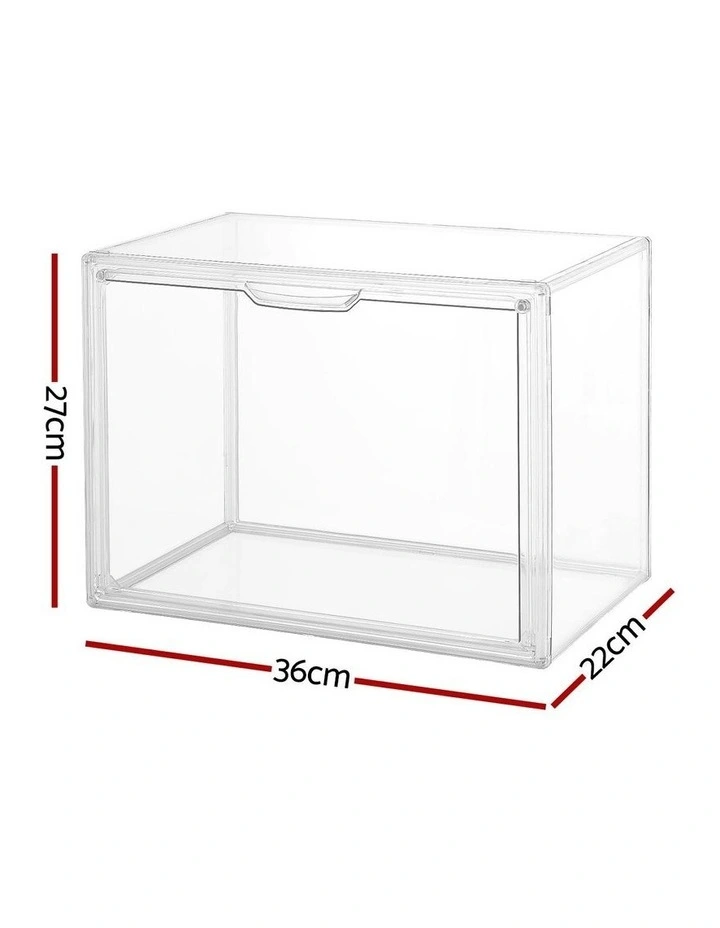 Display Case Dustproof Protection Box For Toys 27cm in Clear image 4