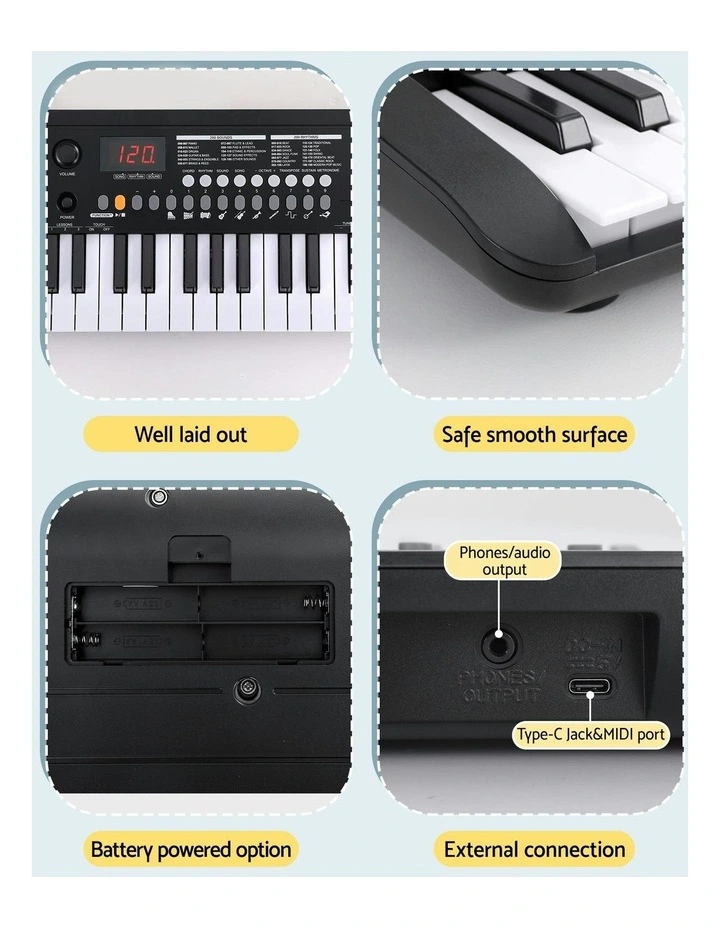 37-Key Digital Electric Piano Keyboard image 7