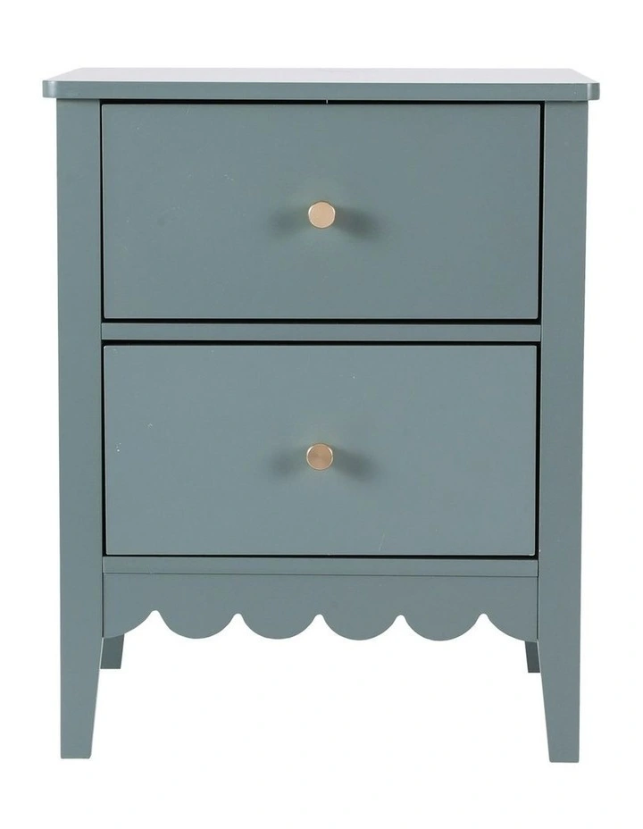 Artiss Bedside Table 2 Drawers in Green image 4