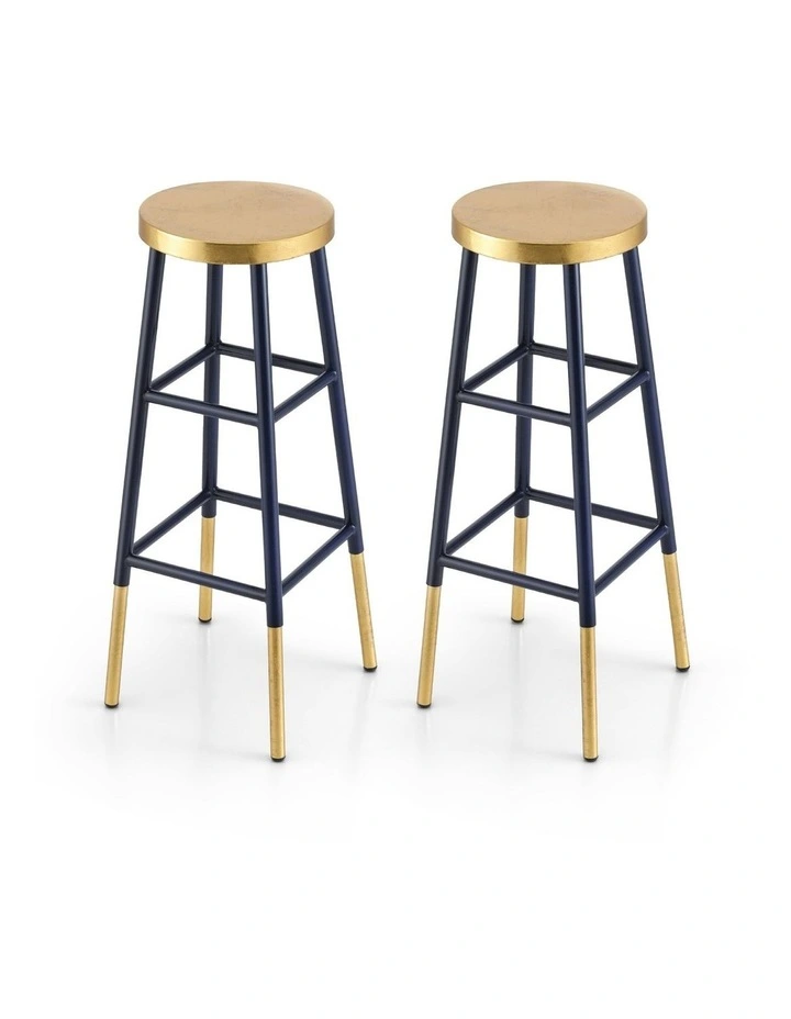 Metal Bar Stools Set Of 2 in Multi image 1