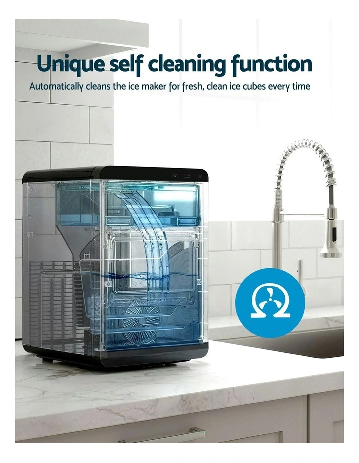 Ice Maker Machine 20kg Chewable Nugget Ice Countertop with Self Cleaning image 7