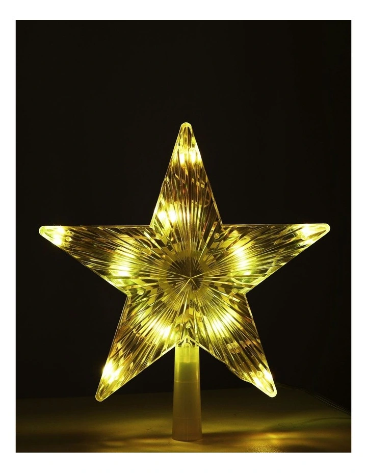 Christmas Tree Topper Star RGB Led Xmas Decor 80 Modes in Multi image 1