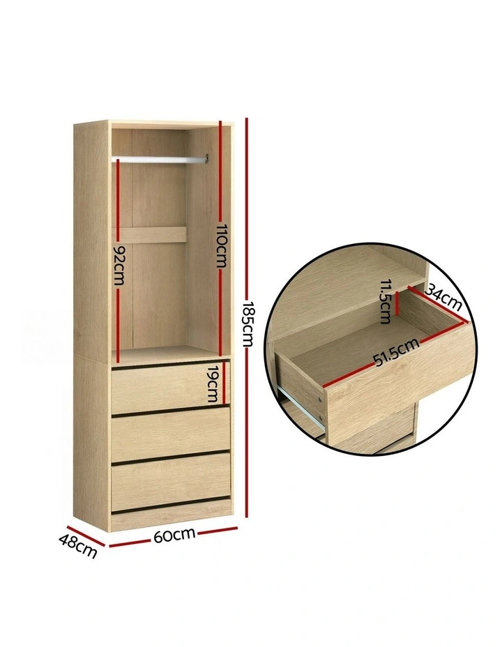 Clothes Closet Storage Organizer in Pine image 4