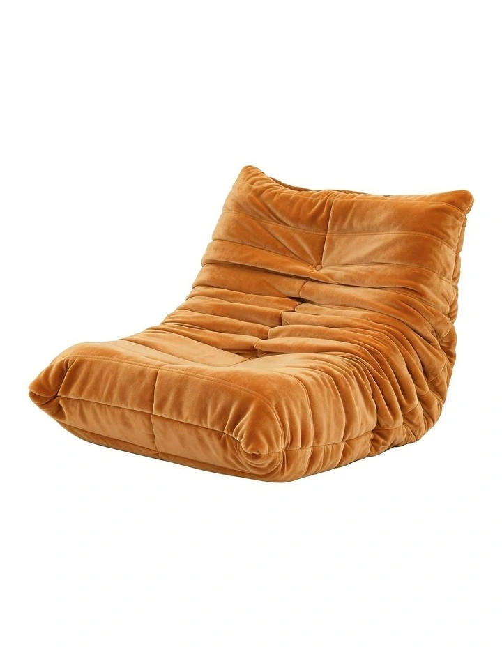 Artiss Lazy Sofa Accent Chair in Brown image 1