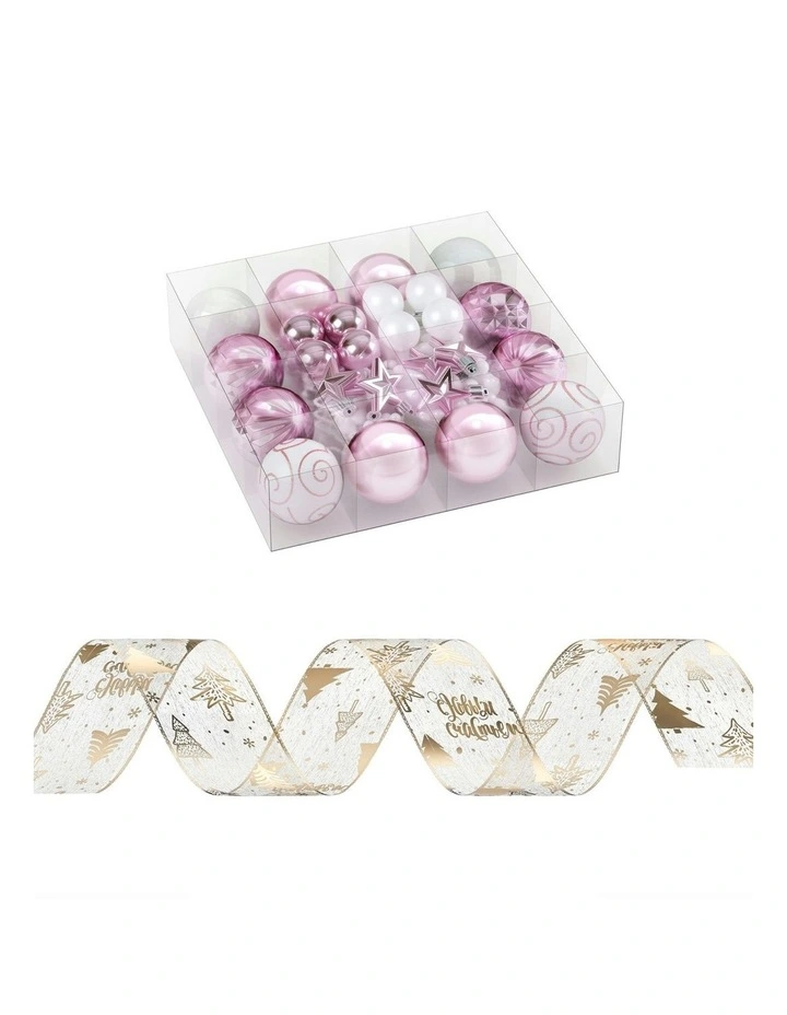 Christmas Tree Decoration Set Of 34 Pieces in Multi image 2