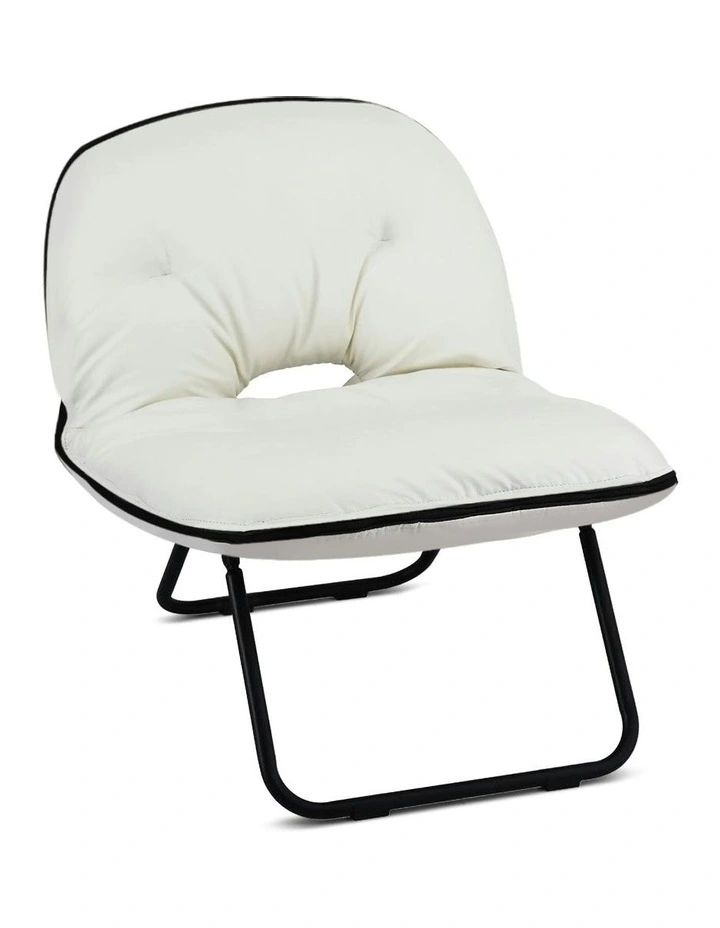 Foldable 2-In-1 Armchair in White image 1
