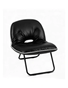 Foldable 2-In-1 Armchair in Black