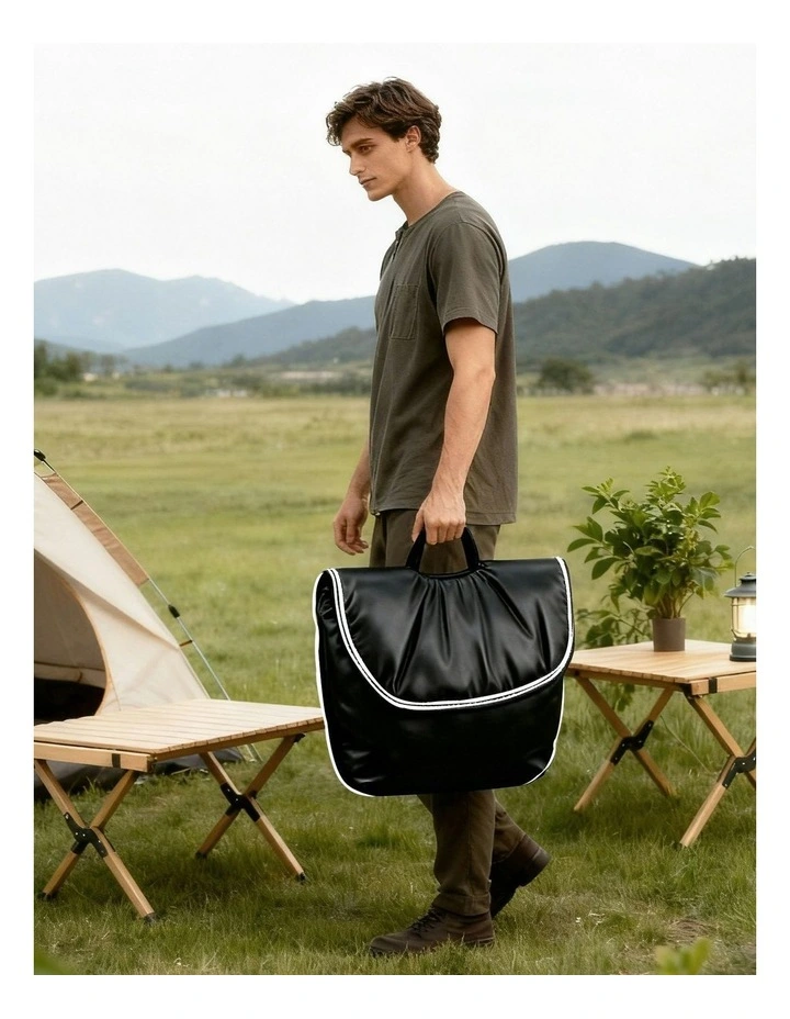 Foldable 2-In-1 Armchair in Black image 7