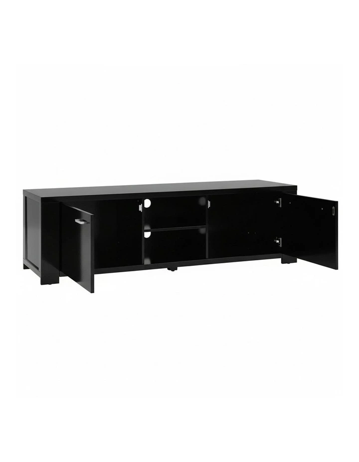 TV Cabinet Entertainment Unit 160cm in Black image 2