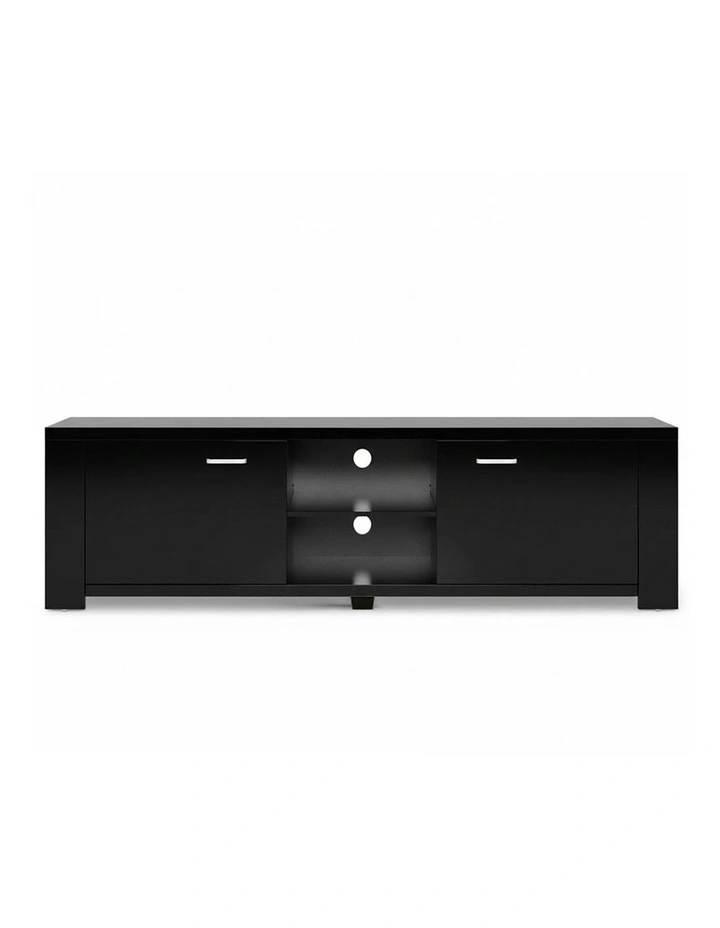 TV Cabinet Entertainment Unit 160cm in Black image 4