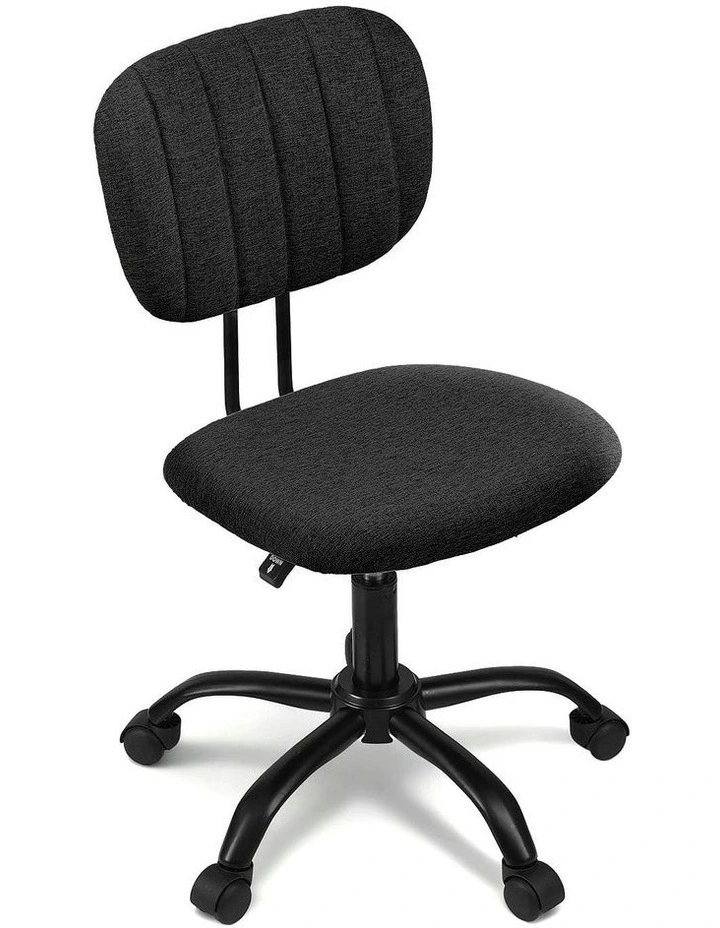 Armless Office Chair in Black image 1