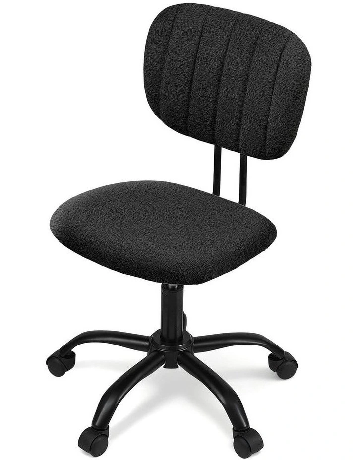 Armless Office Chair in Black image 2