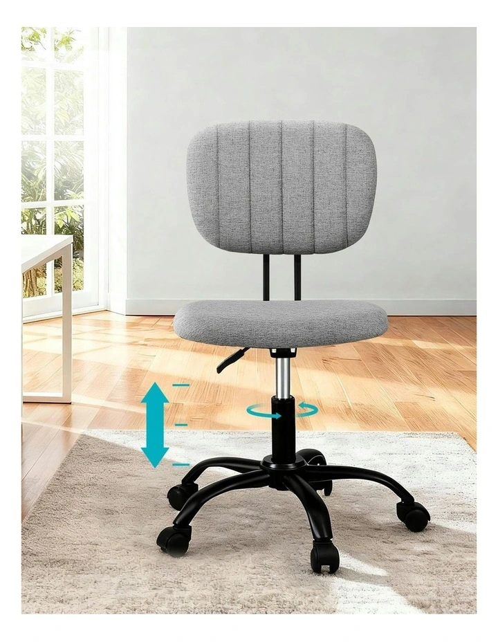 Armless Office Chair in Grey image 5