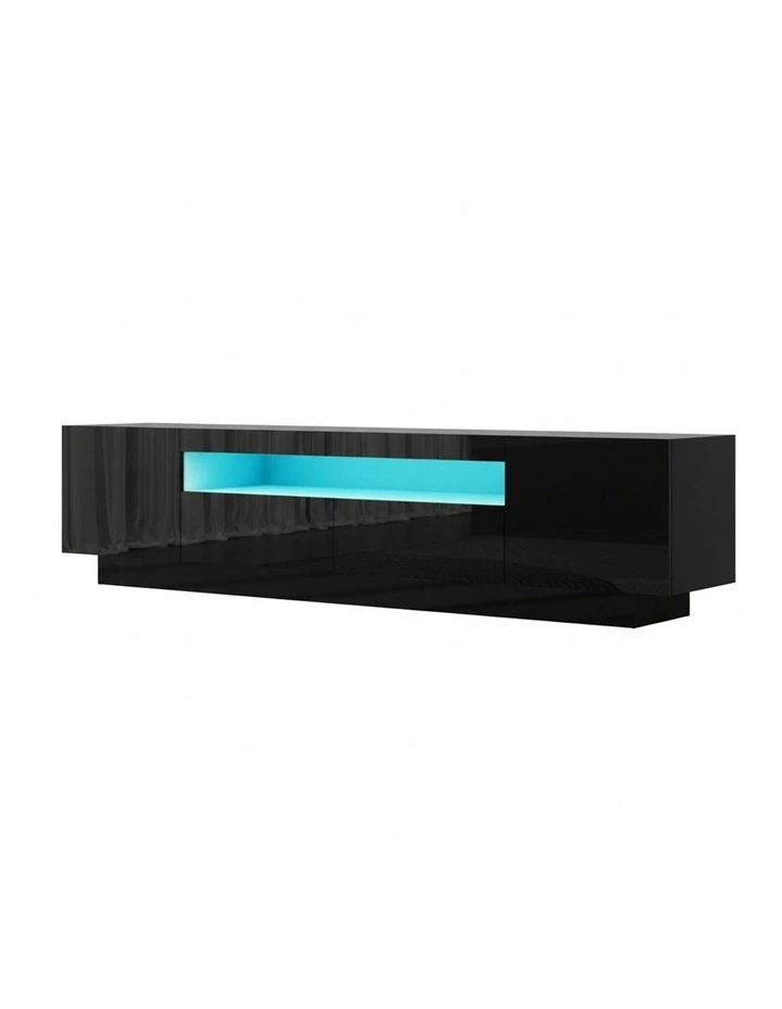 RGB LED Entertainment Unit 180cm in Black image 1