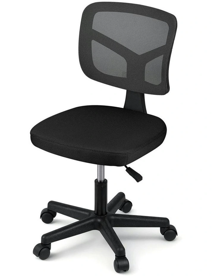 Armless Office Chair in Black image 2