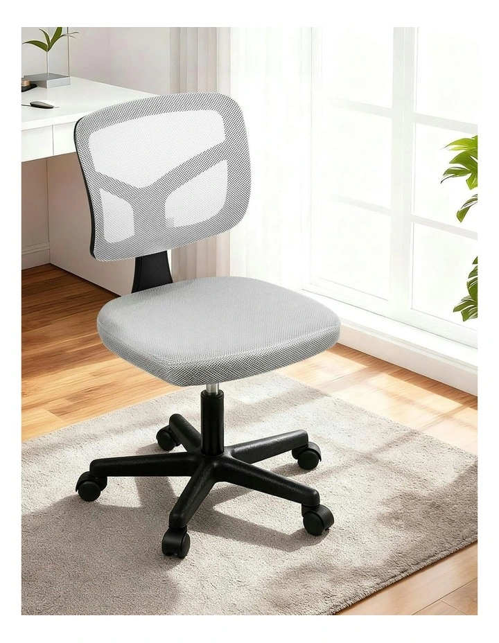 Armless Office Chair in Grey image 3