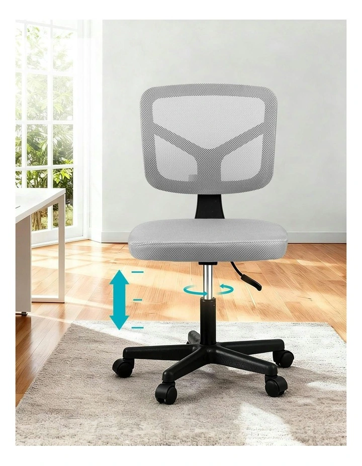 Armless Office Chair in Grey image 5