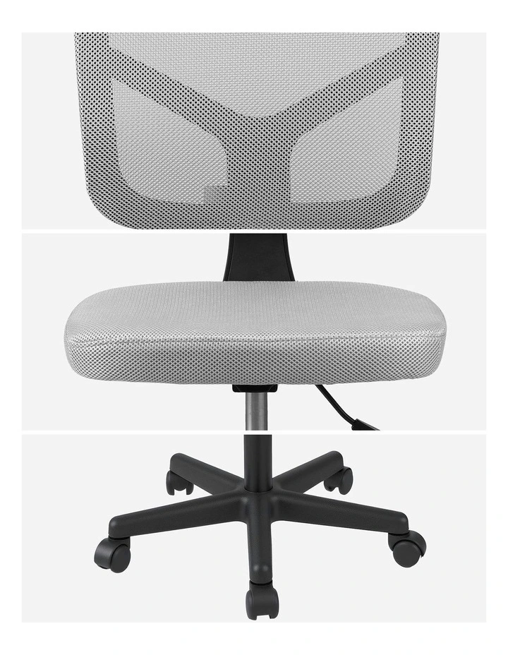 Armless Office Chair in Grey image 7