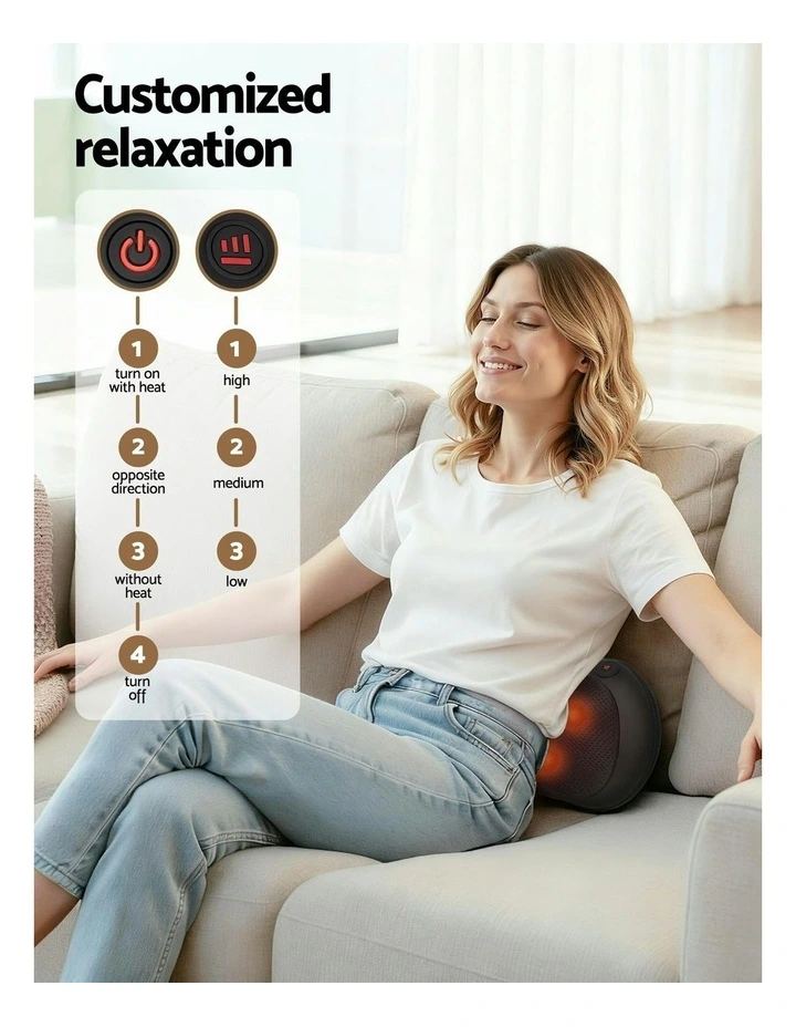 Neck And Back Massager With Heat Kneading image 6