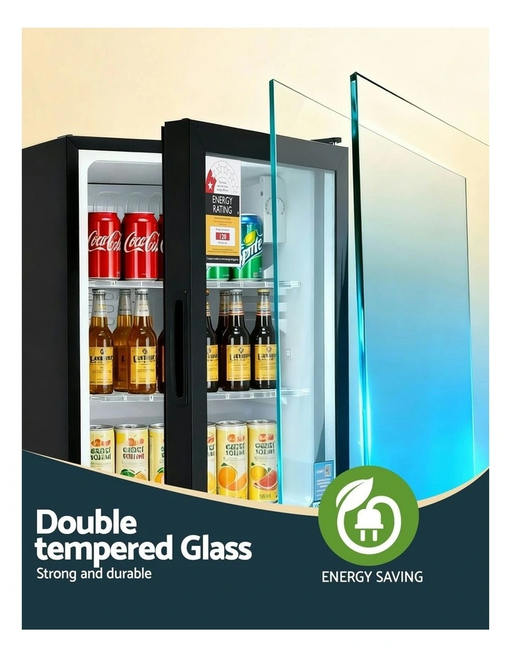 Bar Fridge Glass Door 56L in Black image 6