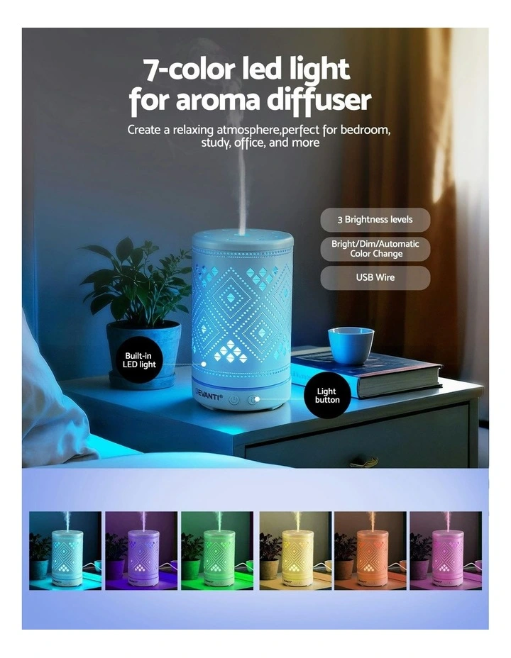 Ultrasonic Aroma Diffuser Aromatherapy 100ml image 6
