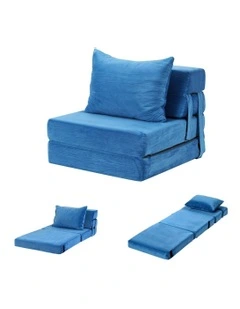Convertible Folding Sofa Bed in Blue