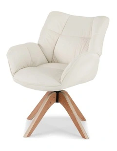 Nursing Armchair in Velvet White